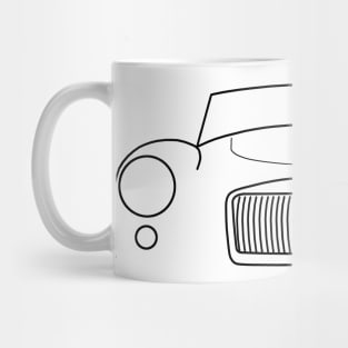 1961 MGA classic car outline graphic (black) Mug